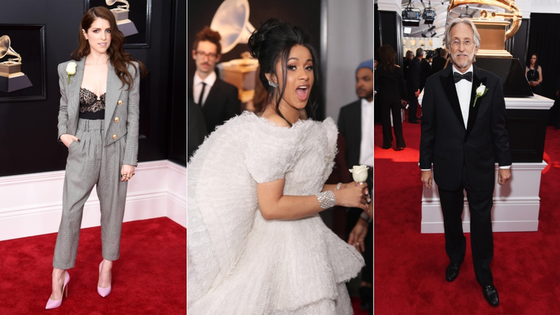 Illustration for article titled Wear a White Rose If We Should Send Help: Every Look on the Grammys Red Carpet